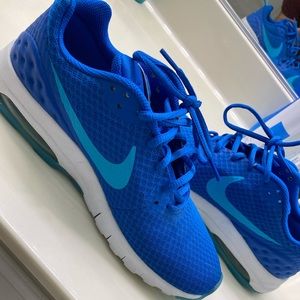 Nike running blue air shoes